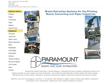 Tablet Screenshot of paramountwaste.co.uk